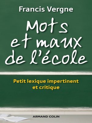cover image of Mots et maux de l'école